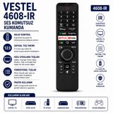 Aşık Store Vestel 4608-IR Akıllı Tv Kumandası – Netflix Youtube Prime Video Disney+ Tabii Google Play Tuşlu Ses Komutsuz Kumanda
