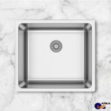Asil 40×45 Desenli Paslanmaz Çelik Mutfak Evyesi (Sifon Dahil)