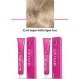 Asil Acar Home 2 Li Set Premium 12.01 Yoğun Küllü Süper Açıcı - Kalıcı Krem Saç Boyası 2 x 50 G Tüp