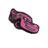 Asil Acar Home Aplike Ütü İle Yapışan Araba Pembe 95 Yazılı Arma 3x3 cm