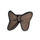 Asil Acar Home Aplike Ütü İle Yapışan Küçük Kelebek Kahverengi Arma 3x2 cm