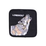 Asil Acar Home Aplike Ütü İle Yapışan Siyah Kurt Arma 6x4 cm
