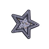Asil Acar Home Aplike Ütü İle Yapışan Taşlı Yıldız Arma 5 cm