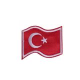 Asil Acar Home Aplike Ütü İle Yapışan Türk Bayrağı Dalgalı Arma 5x4 cm