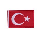 Asil Acar Home Aplike Ütü İle Yapışan Türk Bayrağı Dikdörtgen Arma 6x4 cm