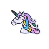 Asil Acar Home Aplike Ütü İle Yapışan Unicorn At Beyaz Karışık Arma 6x3 cm