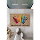 Asil Acar Home Dijital Baskı Kişiye Özel İç Kapı Dekorasyon Paspas PS11235