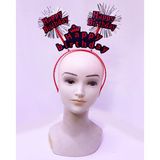 Asil Acar Home Happy Birthday Neon Kırmızı Doğum Günü Tacı