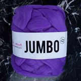 Asil Acar Home La Mia Jumbo Koyu Mor Dev Yün El Örgü İpi - J10