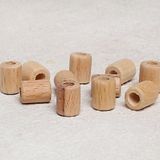 Asil Acar Home Loren Crafts 10 Adet Ham Boru Ahşap Boncuk 16mm