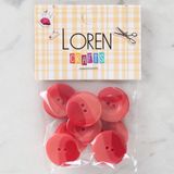 Asil Acar Home Loren Crafts 8'li Düğme Kırmızı - 1128