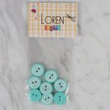 Asil Acar Home Loren Crafts yeşil 8 li yuvarlak düğme - 454