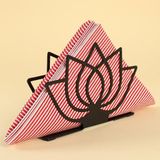 Asil Acar Home Loren Home Lotus Siyah Metal Peçetelik