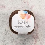 Asil Acar Home Loren Natural Baby Kahverengi El Örgü İpi - R035 - 33941