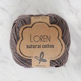 Asil Acar Home Loren Natural Cotton Kahverengi El Örgü İpi - R069