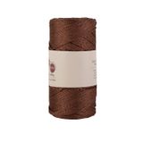 Asil Acar Home Makrome İpi 3mm Polyester Kahve Simli