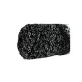 Asil Acar Home Makrome İpi 3mm Polyester Siyah Gümüş Simli