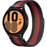 Asil Acar Home Watch 20MM Metal Mıknatıslı Kordon (Saat Değildir) - Siyah-Kırmızı - Çok Renkli