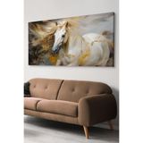 Asil At Tek Parça Kanvas - Canvas Tablo, 120 x 65