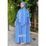 Asil Ferace Sufle Peçe Takım Indigo - Standart