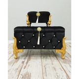 Asil Home Elegance Mdf Kapitone Söz Nişan Bohça Düğün Çeyiz Sandık Seti As358 - Siyah