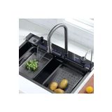Asil Krom Tam Otomatik 5 Tuşlu Dijital Göstergeli Akıllı Eviye Seti(75X45 CM 3547)