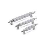 Asil Metal 128 Mm 1 Adet Polimer Boncuk Lüks Modern Dolap Çekmece Kulpları Krom Boncuk