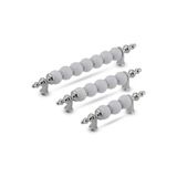Asil Metal 160 Mm 1 Adet Polimer Boncuk Lüks Modern Dolap Çekmece Kulpları Mm Krom Boncuk