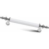 Asil Metal Inci Kombin Lüks Modern Dolap Çekmece Kulpları 64 mm Krom Beyaz - yok