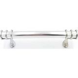 Asil Metal Polimer Boncuk Halka Modern Dolap Çekmece Kulpları (160 Mm ) Krom-10 Adet