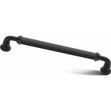 Asil Metal Yakut Mat Siyah Lüks Modern Dolap Çekmece Kulpları 96 mm