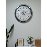 Asil Motif Krom 40 Cm Metal Duvar Saati