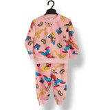 Asil Öztürk Baby & Kids Kız Erkek Bebek Çocuk Unisex Alt Üst Takım Mevsimlik Eşofman Pijama Takımı - 3 Yaş - 01P-Pembe
