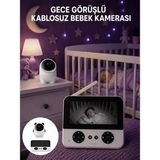 Asil Sepet Asiltech Kablosuz Bebek Kamera Sistemi Ninni ve Alarm Özellikli Yeni Nesil