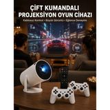 Asil Sepet Asiltech Kablosuz Mini Projeksiyon Cihazı Oyun ve Film Için Taşınabilir Ev Sineması Yeni Nesil - Çok Renkli