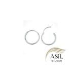ASİL SİLVER ONLİNE 925 Ayar Gümüş 12 mm (Küçük Boy) Halka Küpe