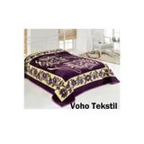 Asil Tek Kişilik Peluş Uşak Battaniyesi 160x215 cm - Voho Tekstil
