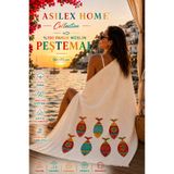 Asilex Home Collection Müslin Peştemal 90x170 cm %100 Pamuk Plaj Havlusu Şezlong Havlusu Hafif , Nefes Alan Ve Hızlı Kuruyan Premium Yazlık Havlu