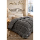 Asilex Home Collection Tek Kişilik Welsoft Yorgan Çift Taraflı Yumuşak Dokulu Silikon Dolgulu Sıcak Kışlık Yorgan