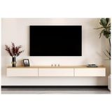 Asılı teşhir rafı, duvar rafı, metal, duvara monte ışıklı kitaplık, çok katmanlı, duvara monte asılı raf, duvara monte edilmiş TV standı, modern TV dolabı