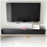 Asılı teşhir rafı, duvar rafı, metal, duvara monte ışıklı kitaplık, çok katmanlı, duvara monte asılı raf, duvara monte TV dolabı, oturma odası, yatak odası