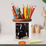 Asilmeydan 449017921 Pelerinli Mustafa Kemal Atatürk Ahşap Seramik Kalemlik