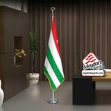 Asilmeydan Abhazya Cumhuriyeti Bayrak -Ofis -Makam-Toplantı Odaları -Direkli -Saçaklı Makam Bayrağı - Renkli