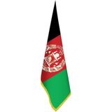 Asilmeydan Afganistan Bayrak -Ofis -Makam-Toplantı Odaları - Saçaklı Makam Bayrağı - Renkli