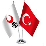 Asilmeydan Altın Ordu Devleti ve Türkiye Saten Masa Bayrağı