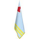Asilmeydan Aruba Bayrağı -Ofis -Makam-Toplantı Odaları - Saçaklı Makam Bayrağı - Renkli