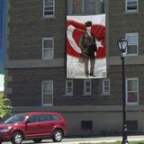 Asilmeydan Ay Yıldızlı Mustafa Kemal Atatürk Poster Cephe Bayrak -300X450CM -3x4,5 Metre - Renkli
