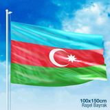 Asilmeydan Azerbaycan Cumhuriyeti Bayrağı -100x150cm Bayrak