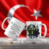 Asilmeydan Baş Öğretmen -Mustafa Kemal Atatürk - Harf Tablosu - Atatürk'ün Sözleri -Kupa Bardak