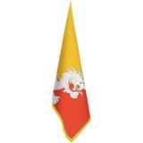 Asilmeydan Bhutan Bayrağı -Ofis-Makam-Toplantı Odaları - Saçaklı Makam Bayrağı - Renkli